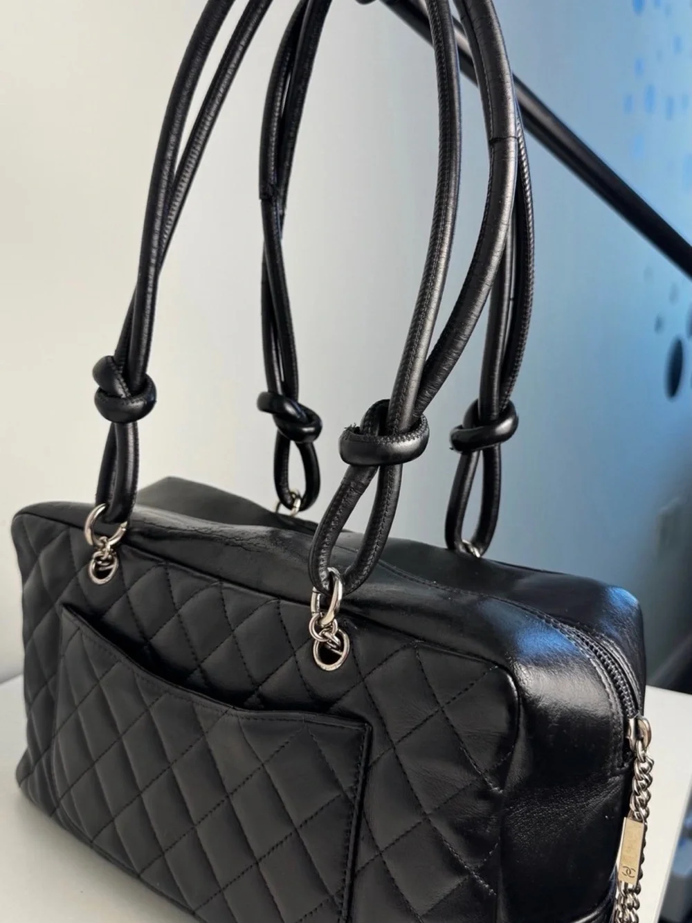 Chanel Cambon Bowler reporter Bag classic flap mini